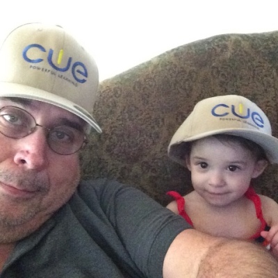 Photo of urbie and his granddaughter Carly